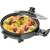 Clatronic PP 3401 electric party pan with lid, non-stick surface, 32cm diameter, black