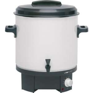 Clatronic EKA 3338 Elektrický sterilizátor na zaváranie, biela a čierna, objem 25 litrov - Vákuové zváračky fólií, Stroj na pečenie oblátok, Fritézy, Elektrické hrnce na varenie, Stolové grily a Kuchynské váhy