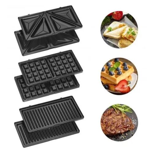 Clatronic 3-in-1 Sandwich-, Waffel- und Grillplatten