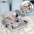 Clatronic MA 3585 electric meat slicer, silver, showing food holder with removable and adjustable finger guard