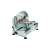Clatronic MA 3585 electric meat slicer, silver, angled view