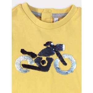 IDEXE kisfiú simítható flitteres sárga felső 35497425 Gyerek hosszú ujjú póló - 80