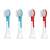 4 balenia náhradných hlavíc na zubnú kefku Philips Sonicare HX-6034 pre deti, kompatibilné s elektrickou zubnou kefkou Philips Sonicare HX-6034, viacfarebné