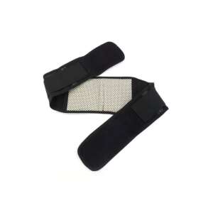 Tourmaline öv mágnesekkel a hátfájás enyhítésére, fekete, az elülső oldal látható - Mágneses deréköv