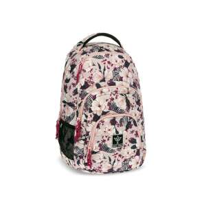 Rucsac Ars Una AU-2 Flowery Pink, design floral roz, ghiozdan - Ars Una