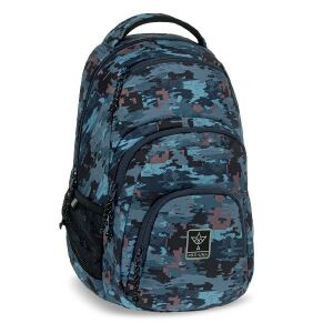 Ghiozdan școlar Ars Una AU-2 Hyde - 24L, Model camuflaj albastru - Ars Una