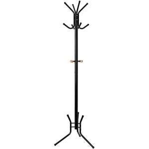 Samostojeća metalna vješalica za kapute, odjeću, visoka 176 cm, crna | SONGMICS 44126942 - Stajaća vješalica