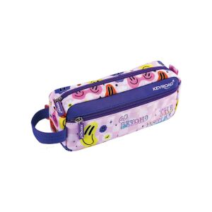 Keyroad smiley face pencil case for girls - Keyroad