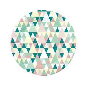 Цветни хартиени чинии Green Joy, 18 см, опаковка от 6 броя - Плоча за еднократна употреба