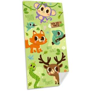 Harry Potter Hogwarts bath towel with forest animals design, 70x140cm - Homyl