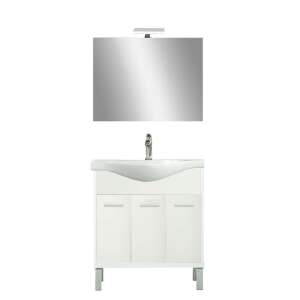 Nerva Prime 75 komplett fürdőszobabútor szett tükörrel és mosdóval - Bútor