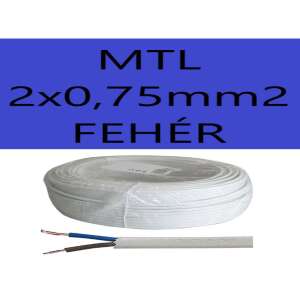 MTL 2x0,75mm2  FEHÉR  H03VVH2-F 94426145 