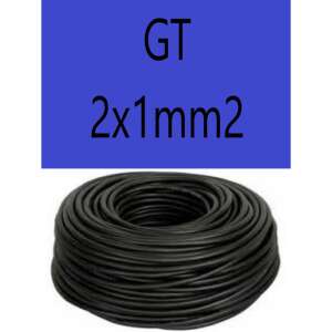 GT 2x1 fekete 300/500V gumikábel  H05RR-F 94426641 
