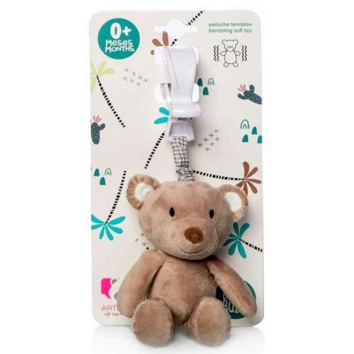 Artesavi plüss maci csörgő rázóka, babakocsi, kiságy vagy autóülés játék