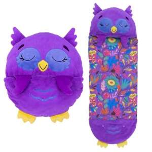 Happy Nappers 2v1 spací vak a vankúš - Sova #purple