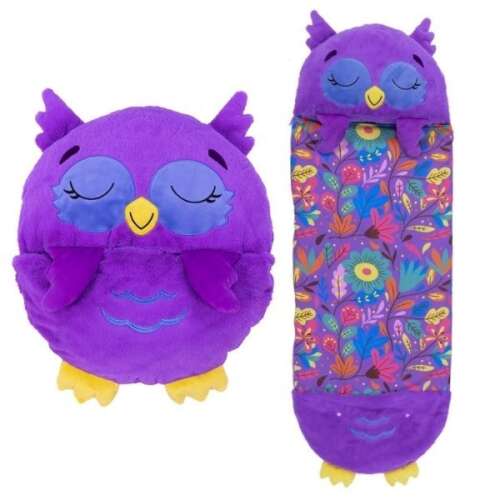 Happy Nappers 2v1 spací vak a vankúš - Sova #purple 35513984
