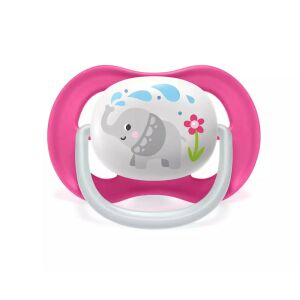 Philips Avent Ultra Soft Schnuller mit Elefantenmotiv, Rosa - Füttern