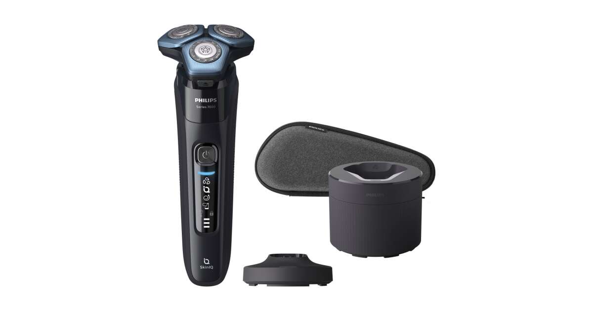 Philips S7783/55 Series 7000 SkinIQ Electric Shaver, 60 minutes
