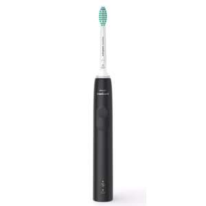 Електрическа четка за зъби Philips Sonicare 3100 Series, черна, преден изглед - Душ за уста и Електрическа четка за зъби