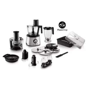 Philips Avance Collection HR7778/00 kuhinjski robot sa svom dodatnom opremom, uključujući blender, citrusnu prešu, ribež, rezač i kuka za tijesto - Ručna sjeckalica