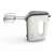 Philips Viva Collection HR3740/00 450W Hand Mixer, White-Grey, angled view