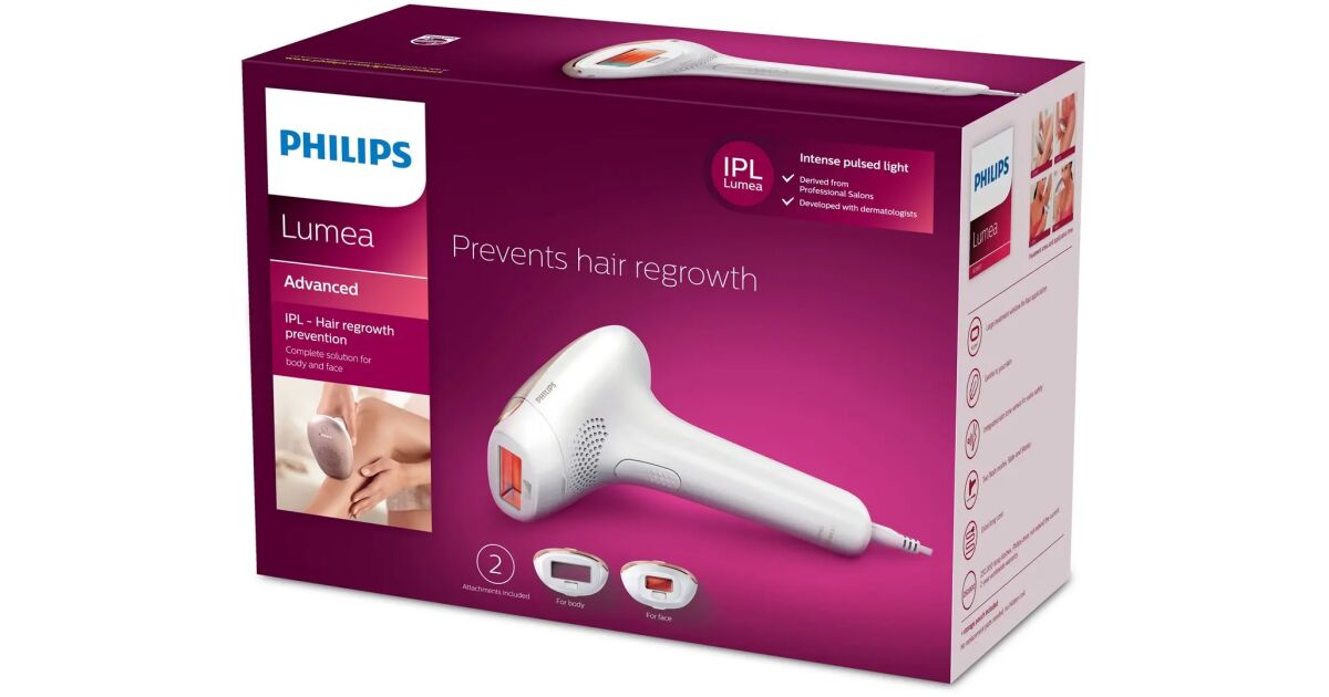 Lumea advanced sc1997/00 ipl hair remover - pcpp [dmb2] SC1997/00