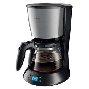 Philips HD7459/20 Daily Collection filtru de cafea, negru și argintiu, cu cană de sticlă și afișaj digital - Aparat de cafea cu filtru