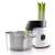 Philips Viva Collection HR1388/80 food processor, white and black, slicing celery