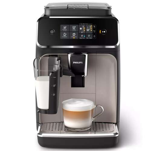 Philips Serie 2200 LatteGo EP2235/40 Automatische Kaffeemaschine mit Aufschäumer, schwarz-zinkbraun