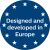 Designed and developed in Europe logo