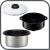 Tefal Classic rice cooker parts: lid, steaming basket, and inner pot