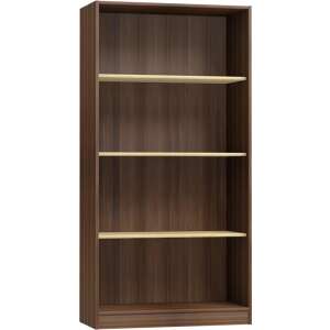 Faktum Makaó széles nyitott polcos szekrény, sötét fa kivitel - Gyerek szekrény