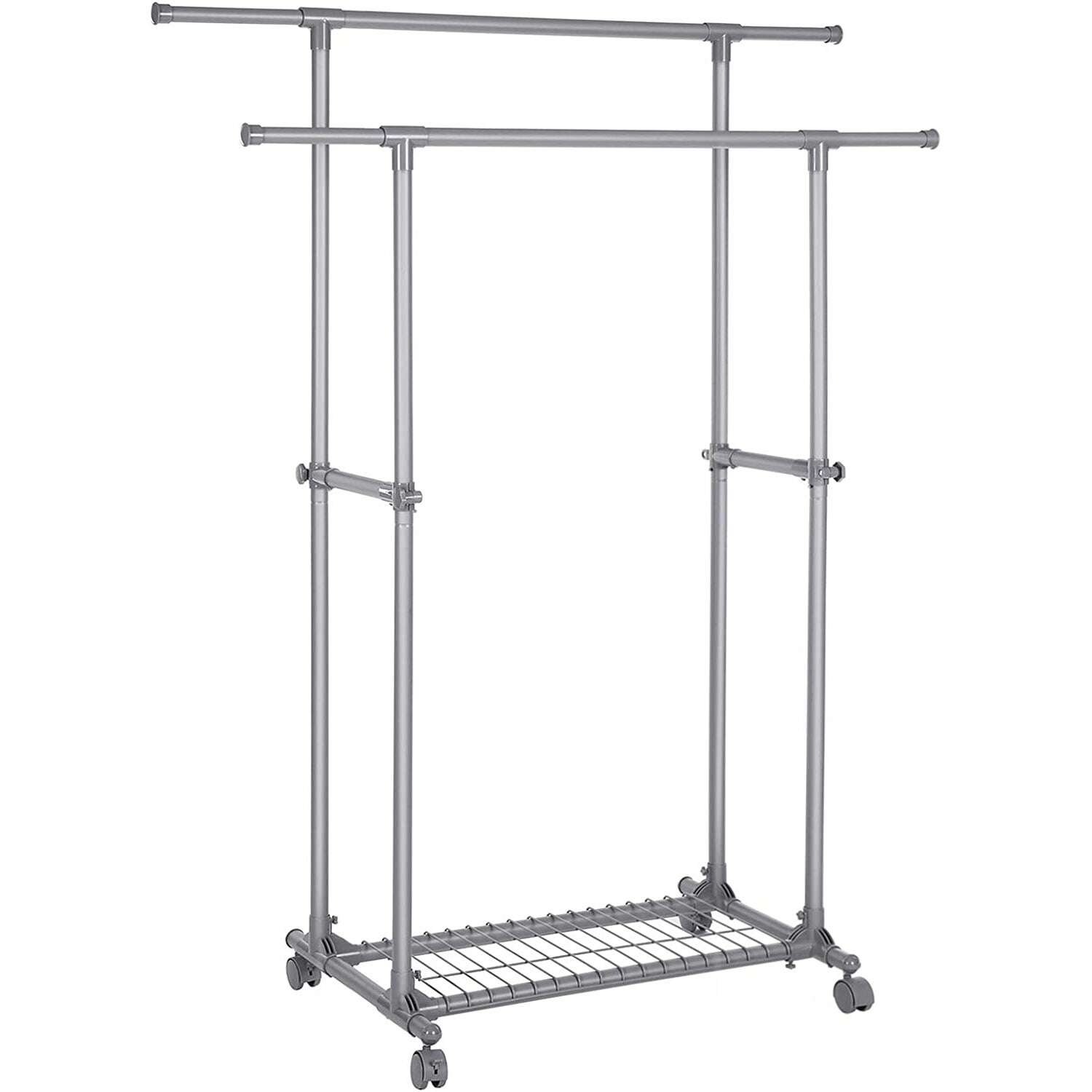 Stalak za odjeću, Dvostruka šipka za odjeću može se produžiti od 87 do 150 cm | SONGMICS