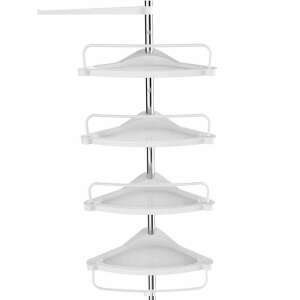 Podesiva kupaonska kutna polica, teleskopska tuš polica, 95-300 cm | SONGMICS 44166424 - Polica za kupaonicu