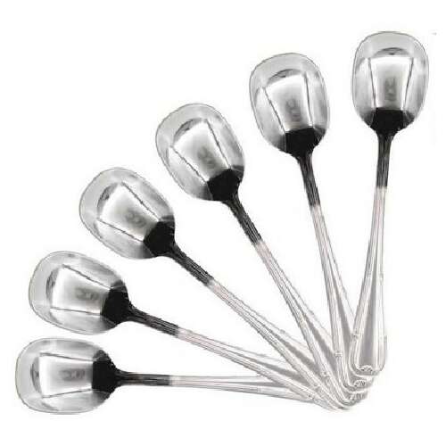 Fém Fagylaltkanál Szett - 6 db - 14,4 cm