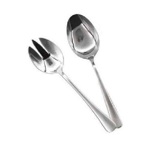 Rozsdamentes Acél Salátás Kanál és Villa Szett - 2 db - 21,3 cm