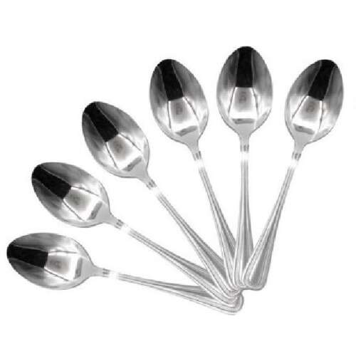 Elegáns Fém Desszertes Kanál - 6 db - 12,8 cm