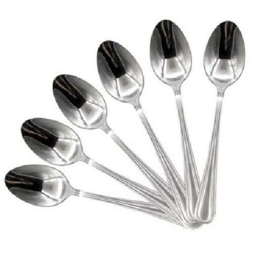 Elegáns Fém Desszertzéskanál - 6 db - 15 cm
