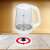 MPM electric glass kettle, white, 1.7L capacity, base with 360 degree rotation
