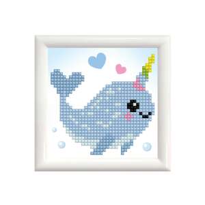 Diamond Dotz DD1 Narvál, pictură cu diamante, narval, unicorn, animal, artizanat, hobby, artă, DIY, decoratiuni interioare, cadou - Diamond Dotz