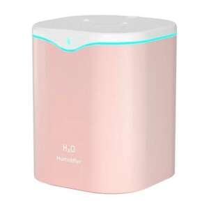 H2O Humidifier, pink, large capacity, 2000 ml, silent operation, night light - OEM