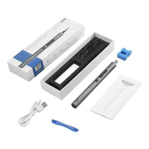 Set șurubelniță electrică 28 în 1 cu biți interschimbabili, cablu de încărcare, instrument magnetic de îndepărtare a vârfurilor și instrument de deschidere din plastic - Unelte de mână