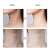 Before and after photos showing the results of using the Intenzív elektromos fényterápia - ránc és bőrfeszesítő masszírozó - ES-1081 - Fehér on the neck