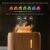 Flame Effect Diffuser and Aroma Vaporizer with Wooden Cover and Decorative Strip 94439399