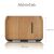 Flame Effect Diffuser and Aroma Vaporizer with Wooden Cover and Decorative Strip 94439399