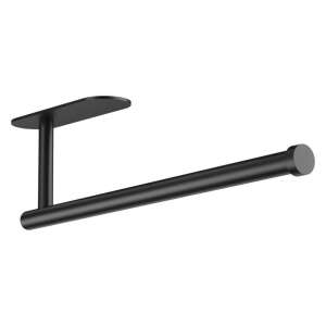 Black self-adhesive paper towel holder, kitchen organizer - Kitchen paper towel holder