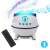 Galaxy projector and speaker, spaceship design, with remote control, bluetooth, white and blue color