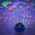 Night Sky Projector - Blue, projecting colorful stars and moons on the ceiling and walls