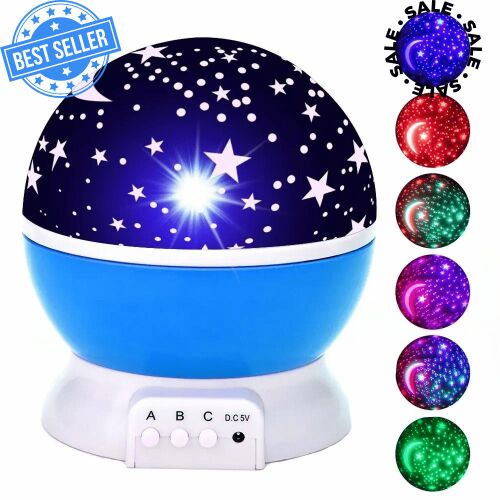 Night Sky Projector - Blue, with different projection modes