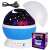 Star Master Dream Rotating Projection Lamp, blue, with moon and stars, rotating, multi-color